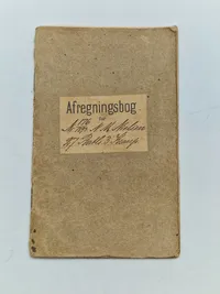 Original Dansk militær afregningsbog slut 1800 tallet