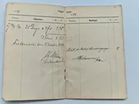 Original Dansk militær afregningsbog slut 1800 tallet