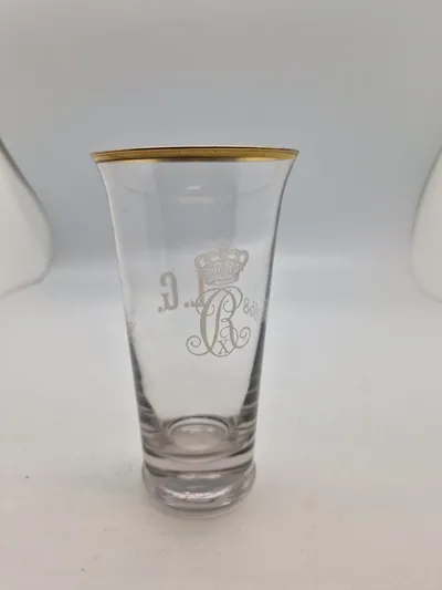 Sjældent originalt livgarde jubilæums glas fra 1933