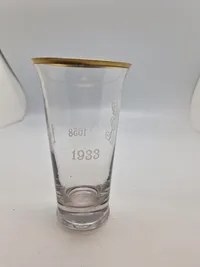 Sjældent originalt livgarde jubilæums glas fra 1933