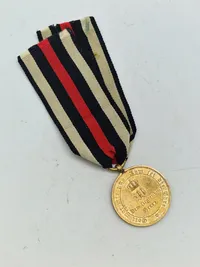 Original Tysk 1870/71 deltager medalje lavet af franske kanoner