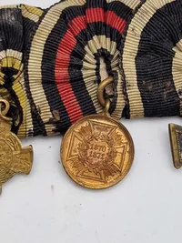 Original miniture medalje spange 1870 veteran