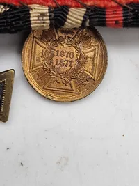 Original miniture medalje spange 1870 veteran