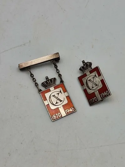 Lot Kongemærker Georg Jensen sterlingsølv