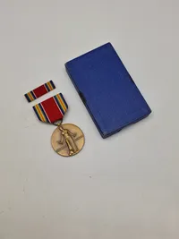 Original Amerikansk WW2 Victory medalje med æske