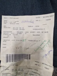 Originalt lot Dansk postvæsen