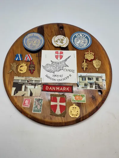 Plade fra Dansk UN soldat