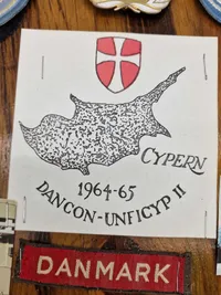 Plade fra Dansk UN soldat