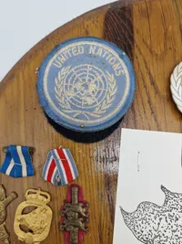 Plade fra Dansk UN soldat
