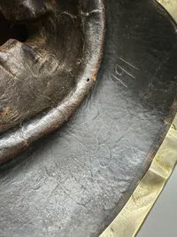 Original Dragonhjelm Menig M. 1854, godt stemplet