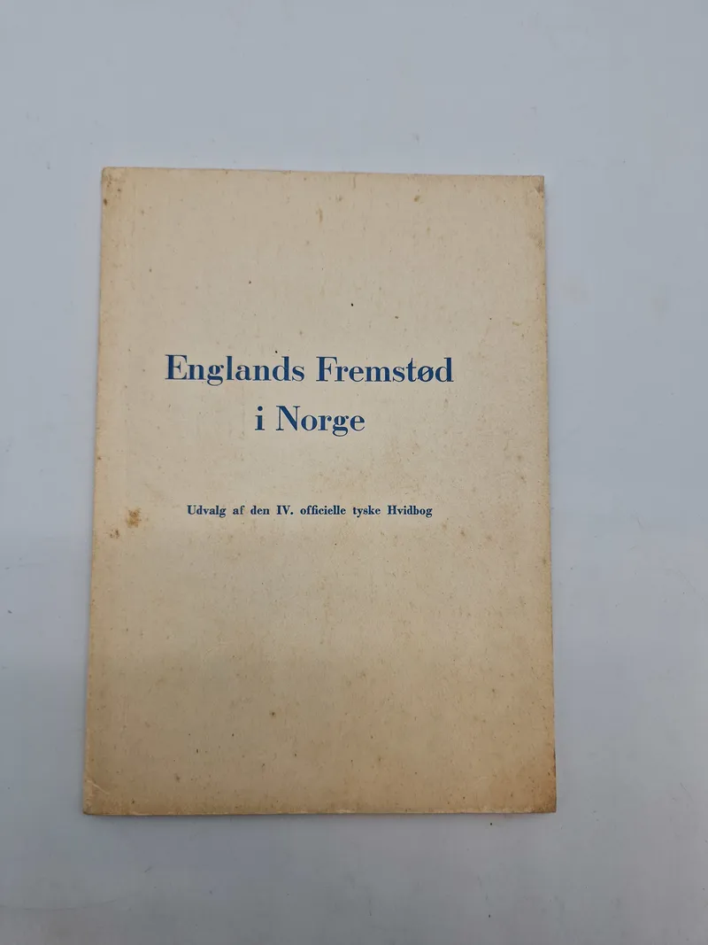 Originalt illegalt hæfte - Englands fremstød i Norge