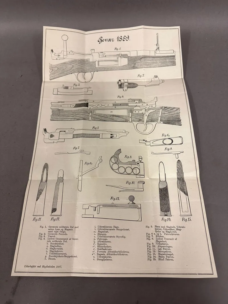 Original Geværplakat Gevær 89