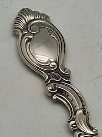 Originalt dansk salatbestik tretårnet sølv  - Rococo stil - 1940’erne