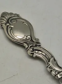 Originalt dansk salatbestik tretårnet sølv  - Rococo stil - 1940’erne