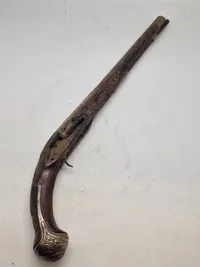 Original 17 tals flintepistol uden lås