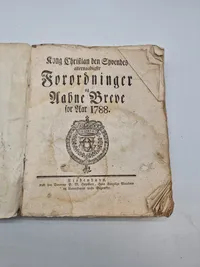 Forordringer og åbne breve 1788
