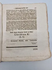 Forordringer og åbne breve 1788