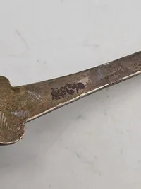 Stor sølvske - 1800 tallet - vægt 53 gr - sølvværdi ca 249,-