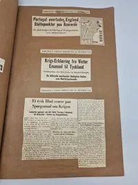 Stor samling udklip i scrapbøger - ww2