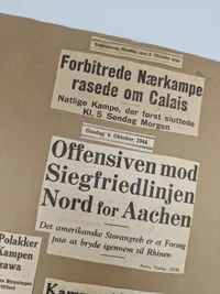 Stor samling udklip i scrapbøger - ww2