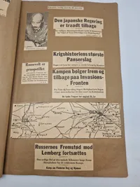 Stor samling udklip i scrapbøger - ww2