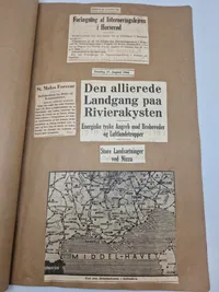 Stor samling udklip i scrapbøger - ww2
