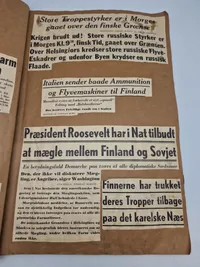 Stor samling udklip i scrapbøger - ww2