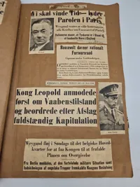 Stor samling udklip i scrapbøger - ww2