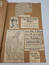 Stor samling udklip i scrapbøger - ww2