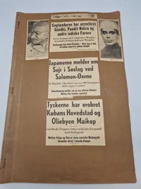 Stor samling udklip i scrapbøger - ww2