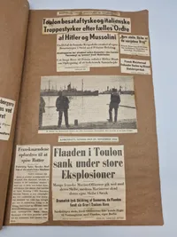 Stor samling udklip i scrapbøger - ww2
