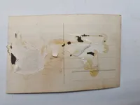 To stk postkort med soldater med model 1910 udrustning