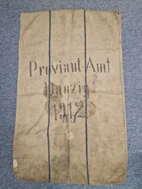 Sjælden original tysk forplejningssæk fra 1912, Danzig