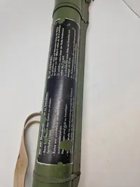 Original DDR panserværsreket - model RBR M80, system LAW, kaliber 64 mm - afskudt