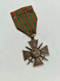 Originalt Fransk Croix de guerre 1914–1915
