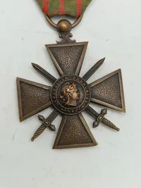 Originalt Fransk Croix de guerre 1914–1915