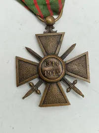Originalt Fransk Croix de guerre 1914–1915