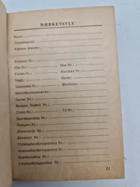 Original Dansk 1945 SS kalender, komplet