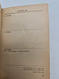Original Dansk 1945 SS kalender, komplet