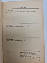 Original Dansk 1945 SS kalender, komplet