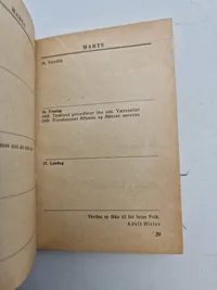 Original Dansk 1945 SS kalender, komplet