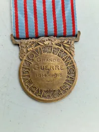 Original Fransk WW1 medalje