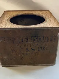 Sjælden original nedkastet kiksedåse