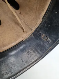 Original tidlig tysk Feuerwehr hjelm - ww2, med mærke