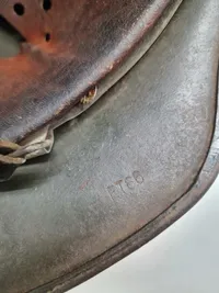 Original tysk M/35 hjelm - ww2, overmalet mærker