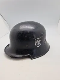 Original tysk Feuerwehr hjelm - ww2