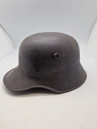 Original Tysk WW1 hjelm, brugt sener af Tysk politi WW2