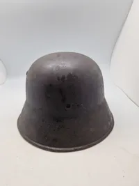 Original Tysk WW1 hjelm, brugt sener af Tysk politi WW2