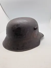 Original Tysk WW1 hjelm, brugt sener af Tysk politi WW2