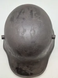 Original Tysk WW1 hjelm, brugt sener af Tysk politi WW2